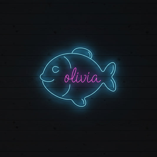 Custom Name Fish LED Neon Sign