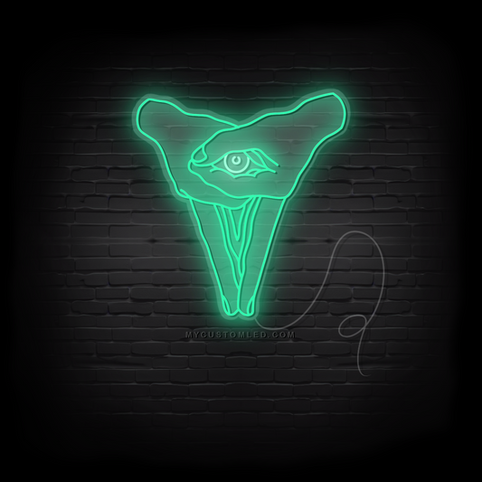 Power of Silent Neon Sign