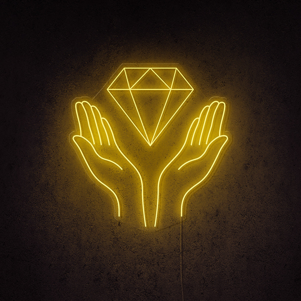 Diamond Hands  Neon LED Sign