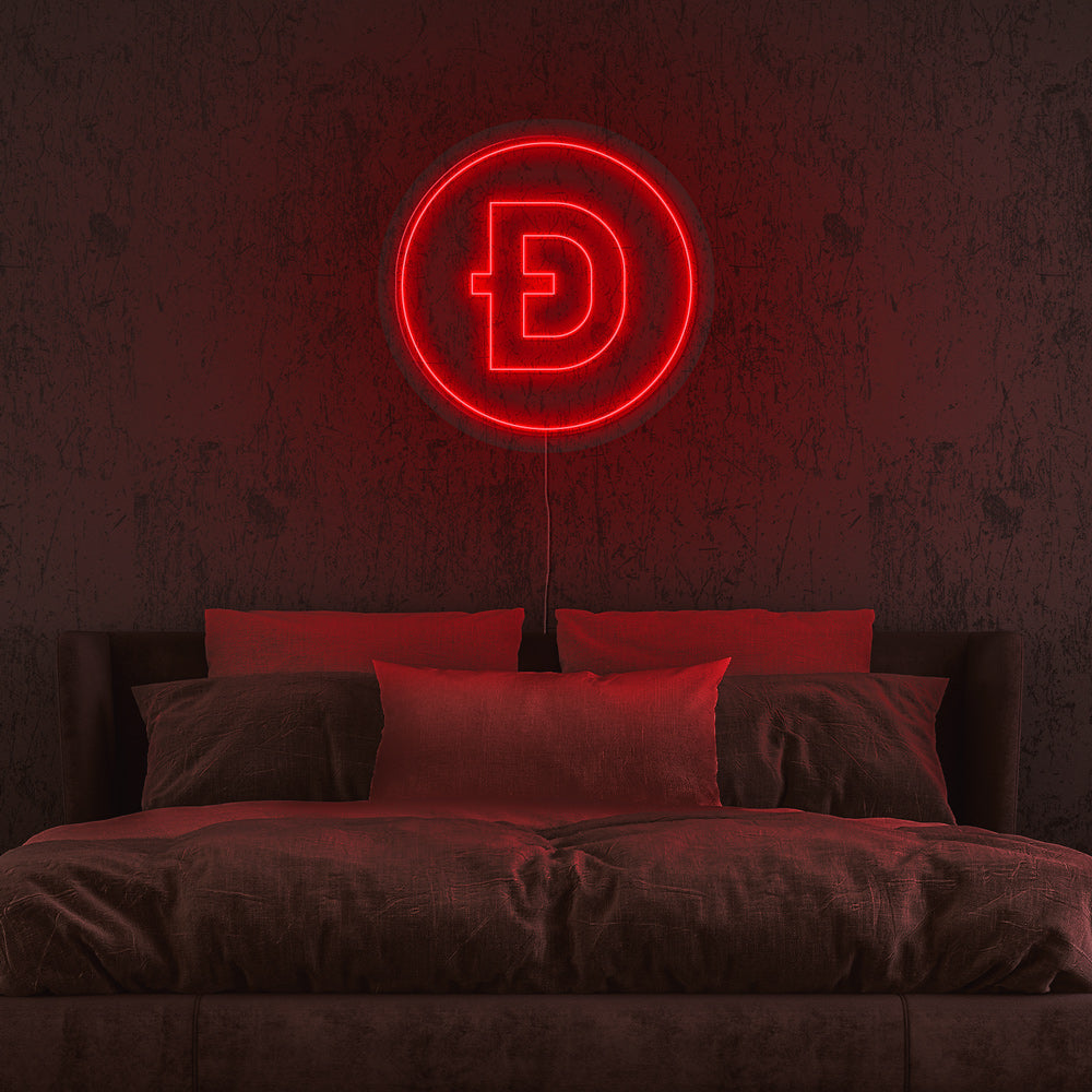 Dogecoin Neon LED Sign