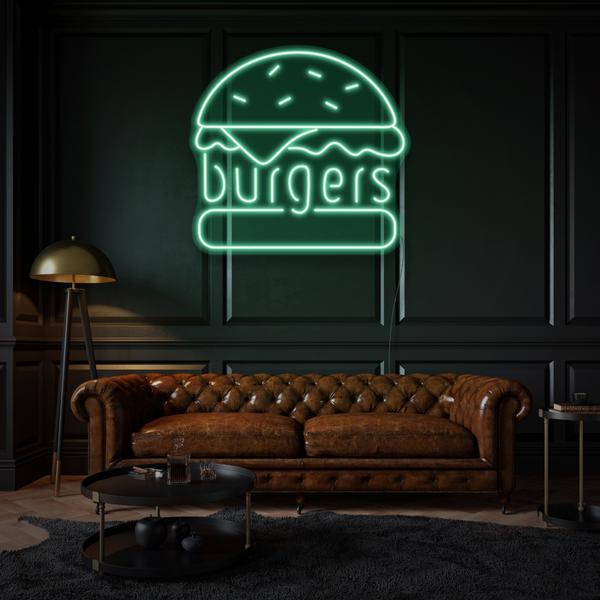 Burgers LED Sign