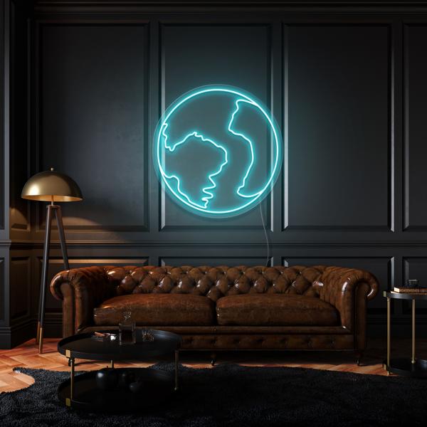 The Earth LED Sign