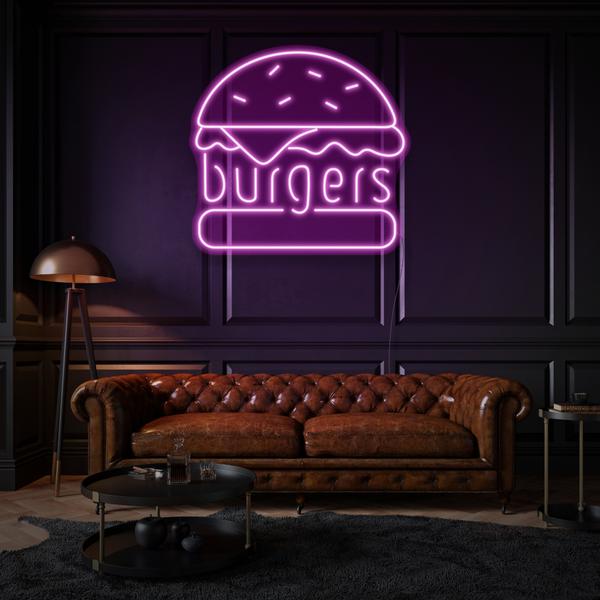 Burgers LED Sign