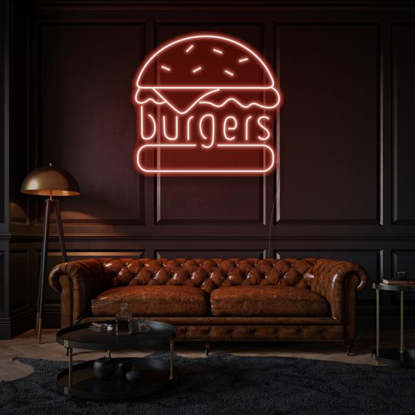 Burgers LED Sign