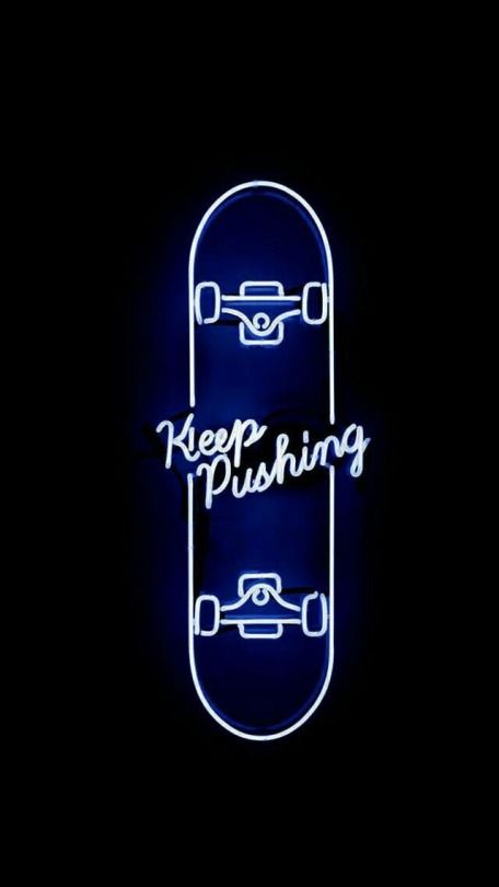 Keep Pushing LED Sign