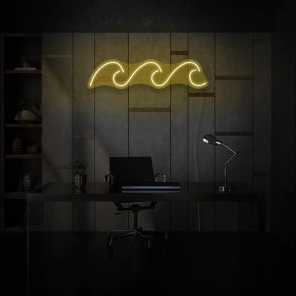 Three Waves LED Neon Sign, Beach Theme Neon Sign