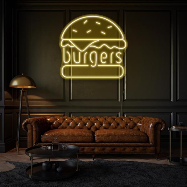 Burgers LED Sign