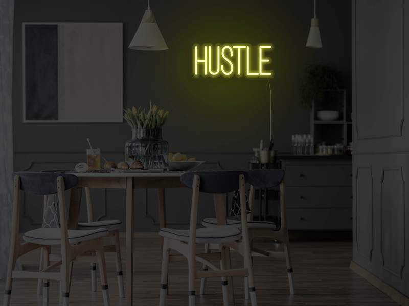 Hustle LED Sign