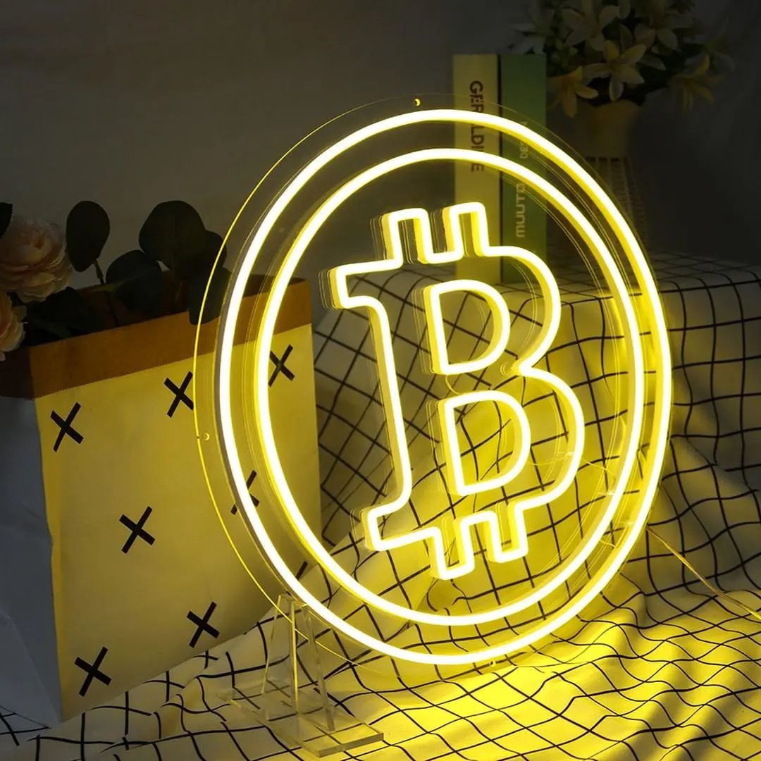 Bitcoin Circle Neon LED Sign