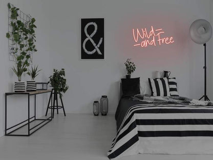 Wild And Free LED Neon Sign